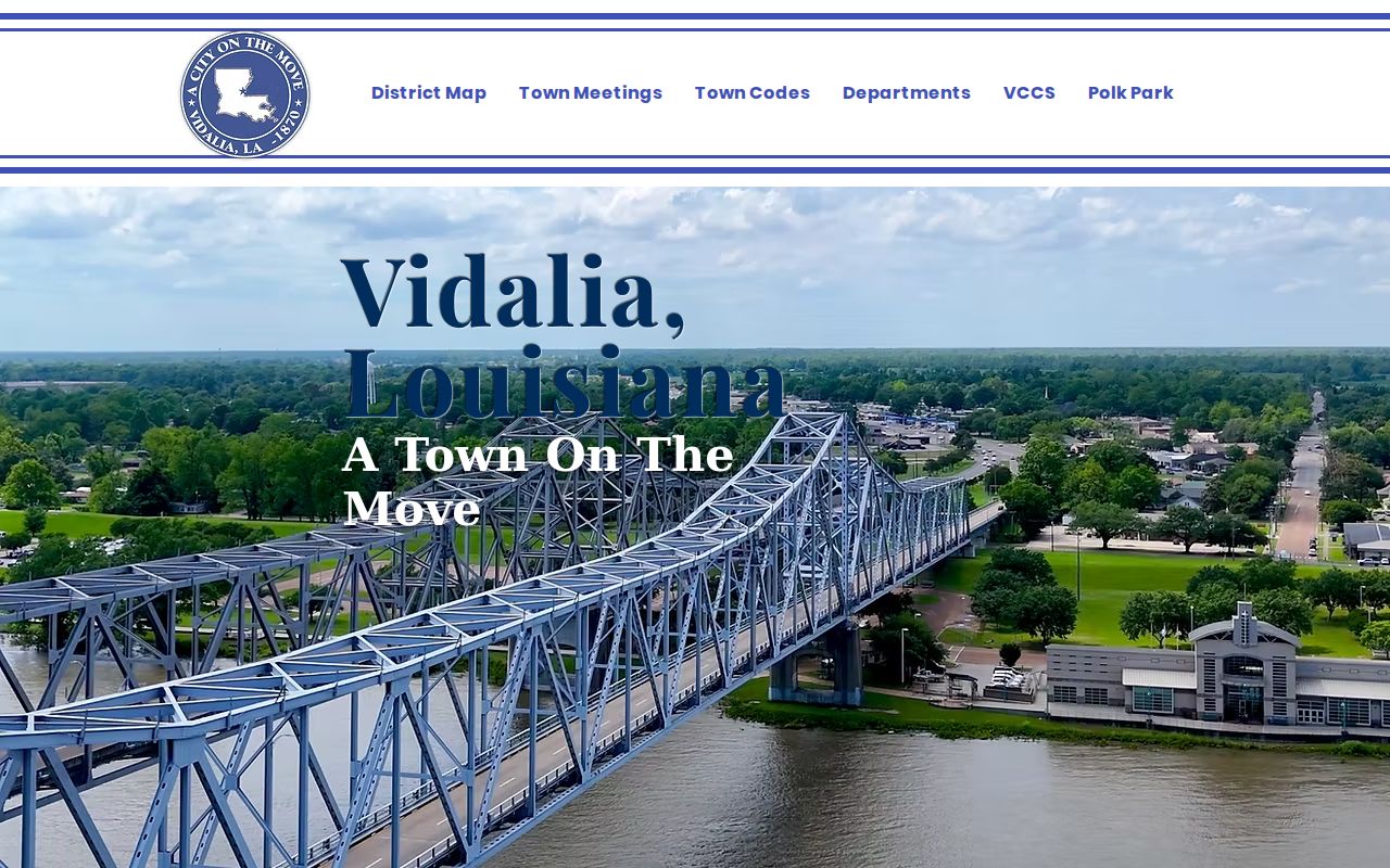Vidalia town official contact and building page for Vidalia warrant records